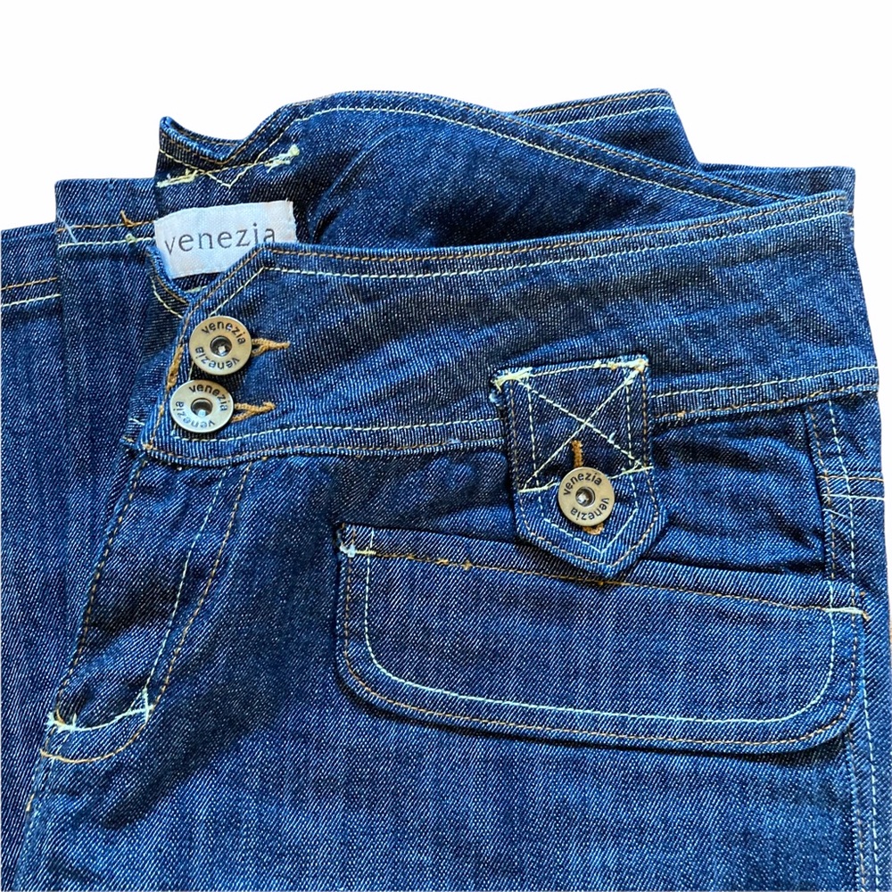 Venezia Dark Wash Wide Leg Jean Sz: 16